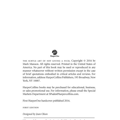 Sách Ngoại Văn - The Subtle Art of Not Giving a F*ck: A Counterintuitive Approach to Living a Good Life