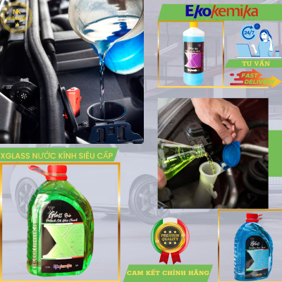 Nước rửa kính - Dung dịch đổ kính Ô tô Xglass Rain loại 3,2 lít - Ekokemika