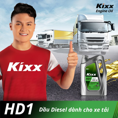 Nhớt Động Cơ Máy Dầu KIXX HD1 CI-4 E7 10W40 6L | Nhập khẩu Hàn Quốc 