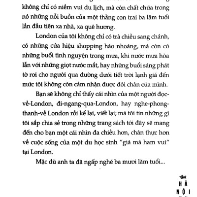 Giai Hà Nội Lặn Lội London