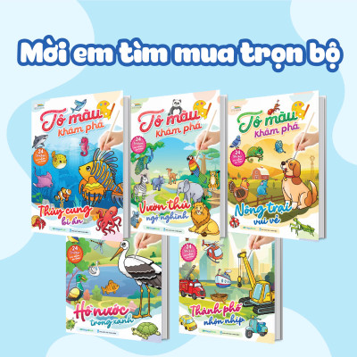 Tô màu khám phá - Thành phố nhộn nhịp