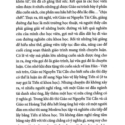 Nguyễn Tài Cẩn - Học Giả Bất Yếm, Bất Quyện