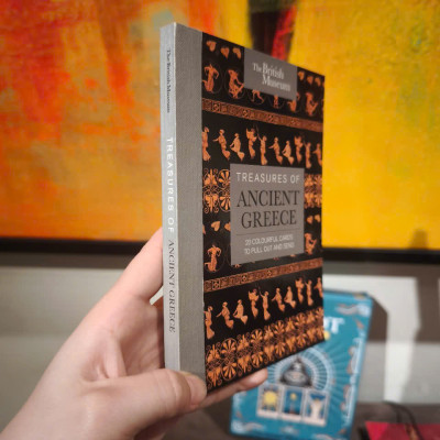 Sách - The British Museum: Treasures of Ancient Greece: 20 Colourful Cards to Pull Out and Send