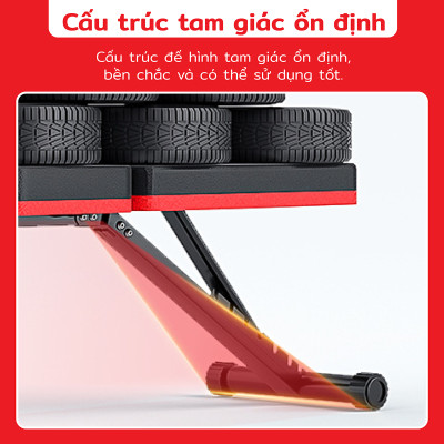 BG Ghế tập thể dục đa năng,SU- 222 - 220 - 218 Hỗ trợ tập các bài tập tạ,cơ bụng,cơ tay gấp gọn,Chất liệu khung thép và đệm xốp bọc da PU (hàng nhập khẩu)