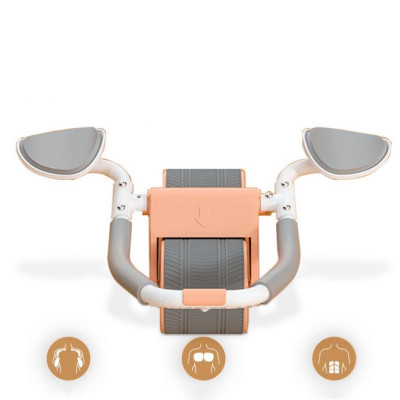 Con lăn tập bụng - Dụng cụ tập gym tại nhà thế hệ mới 2 bánh có chỗ để tay tiện dụng, chất liệu cao cấp - Hãng dododios