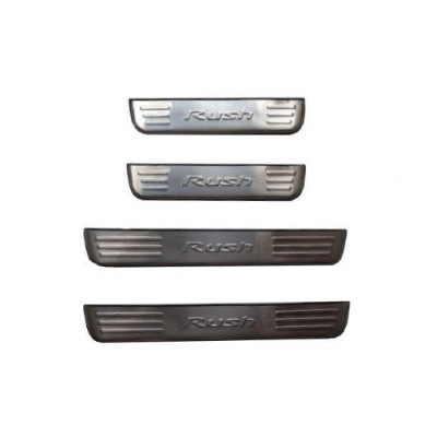 BỘ NẸP BƯỚC CHÂN TRONG NGOÀI INOX DÀNH CHO XE TOYOTA RUSH 2018-2019