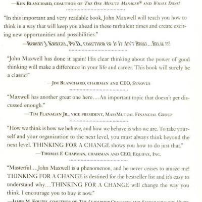 Thinking for a change