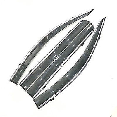 Bộ vè che mưa viền chỉ mạ crom dành cho xe Toyota Innova 2016-2019