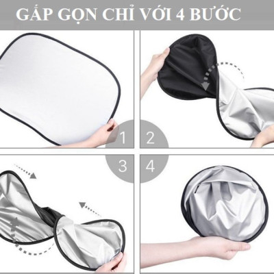 Bộ 6 tấm bạc che nắng phản quang ô tô, Bạt che nắng ô tô gấp gọn tiện lợi, ngăn tia UV nhập thái lan familydecor
