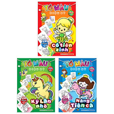 Combo Tô Màu Diệu Kỳ (Bộ 3 Cuốn) (MEGA)