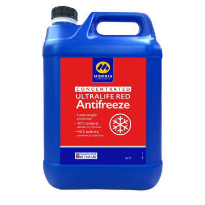 Nước Làm Mát Đỏ Cao Cấp Cho Động Cơ Xăng - Morris Lubricants Ultralife Red Longlife / Can 5L