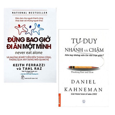 Combo 2 Cuốn Sách Giúp Bạn Thành Công: Đừng Bao Giờ Đi Ăn Một Mình (Tái Bản) + Tư Duy Nhanh Và Chậm (Tái Bản 2019) / Bài Học Kinh Doanh (Tặng Kèm Bookmark Happy Life)
