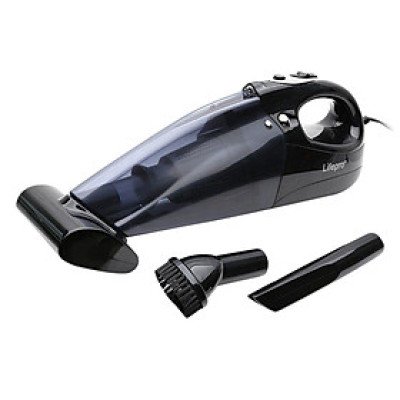 Máy Hút Bụi Trên Ôtô Lifepro L368-VC (Đen) + Tặng 2 Móc Treo Đồ Trên Ô Tô