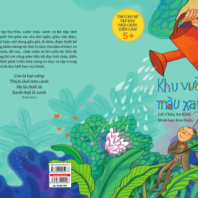 THƠ CHO BÉ TẬP ĐỌC TRÔI CHẢY, DIỄN CẢM : KHU VƯỜN MÀU XANH