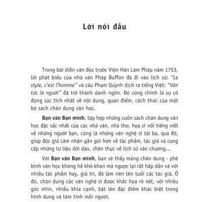 Bạn Văn Bạn Mình: Mười Chín Chân Dung Nhà Văn Cùng Thời