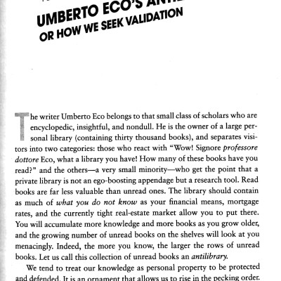 The Black Swan: The Impact Of The Highly Improbable