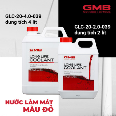 Nước Làm Mát Động Cơ Màu Đỏ GMB GLC-20-4.0-039 4L