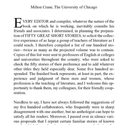 Fifty Great Short Stories