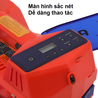 HÀNG CHÍNH HÃNG - Bộ nâng kích gầm điện, kiêm máy bơm lốp tự ngắt 2 trong 1. Thương hiệu Đức ROGTZ cao cấp TY-EHJ03
