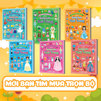 Sách Sáng tạo thời trang: Thời trang cho búp bê (Hơn 100 stickers)