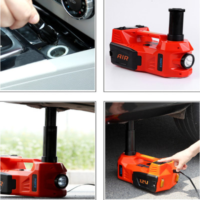 Bộ nâng kích gầm điện kiêm máy bơm lốp ô tô đa năng 2 trong 1 nhãn hiệu ROGTZ TY-155EHJ công suất 150W, dùng cho xe có trọng tải dưới 5 tấn