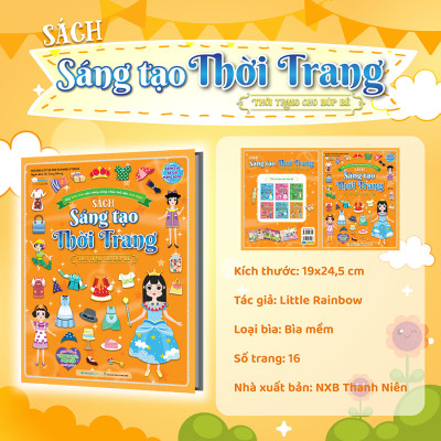 Sách Sáng tạo thời trang: Thời trang cho búp bê (Hơn 100 stickers)