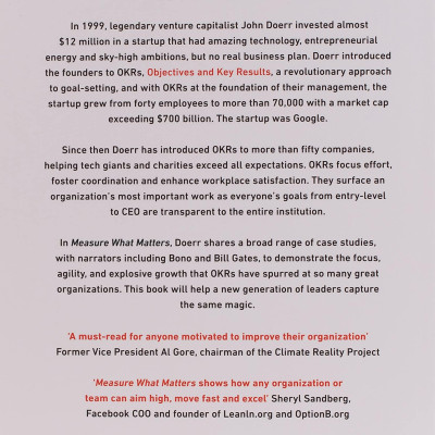 Measure What Matters: How Google, Bono, And The Gates Foundation Rock The World With OKRs