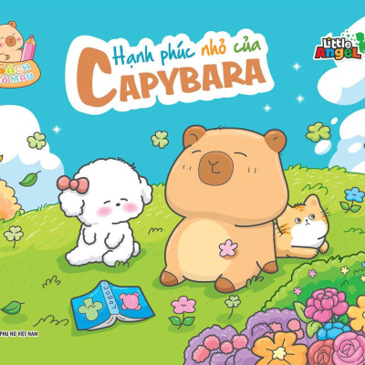 Sách - Sách Tô Màu - Hạnh Phúc Nhỏ Của Capybara