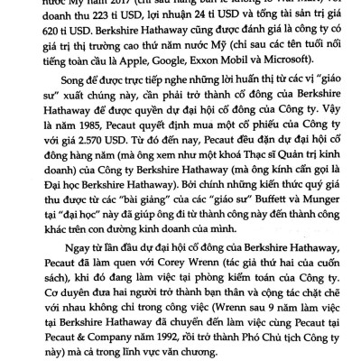 Berkshire Hathaway: Những Bài Học Tuyệt Vời Từ Warren Buffett Và Charlie Munger Tại Đại Hội Cổ Đông Thường Niên Của Tập Đoàn Trong Suốt 30 Năm (Tái Bản 2023)
