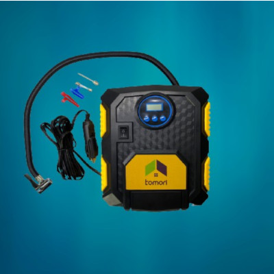 ÁY BƠM LỐP Ô TÔ TỰ NGẮT TOMORI 12V (Bảo hành 12 tháng)