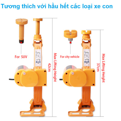 Bộ nâng kích gầm điện kèm máy siết ốc ô tô đa năng thương hiệu cao cấp ROGTZ TY-001 Tải Trọng 3 tấn - Hàng Nhập Khẩu (BẢO HÀNH 2 NĂM)