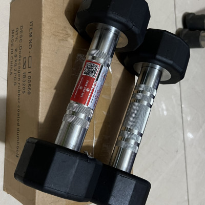 Tạ tay bọc cao su Iron Grip 15KG 1 quả T THIEN TRUONG SPORT 