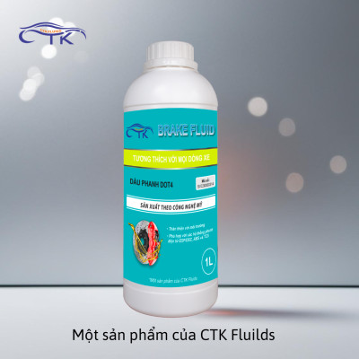 Dầu Phanh DOT 4 Dung Tích 1L CTK Chính Hãn, Đạt Chuẩn Quốc Tế, Đảm Bảo Hiệu Suất Phanh Tối Ưu, Phù Hợp Mọi Dòng Xe Ô Tô, Khuyến Nghị Dùng Cho Cả Xe Điện