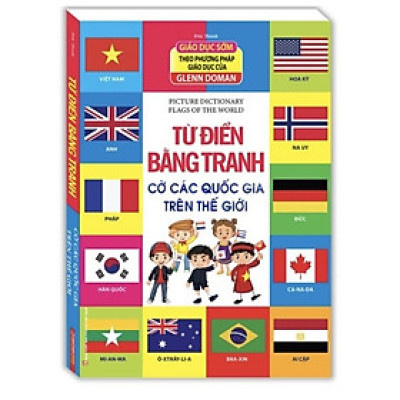 Sách - Từ điển bằng tranh - Cờ các quốc gia trên thế giới (bìa cứng)