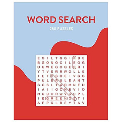 Sách ngoại văn: 250 Puzzles - Word Search - Blue & Red