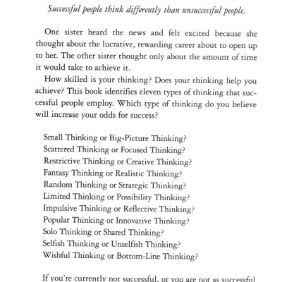 Thinking for a change