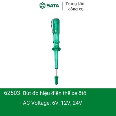 Bút Thử Điện 6v 12v 24v Cho Xe Hơi Sata 62503 , Bút đo hiệu điện thế xe ô tô- Hàng chính hãng