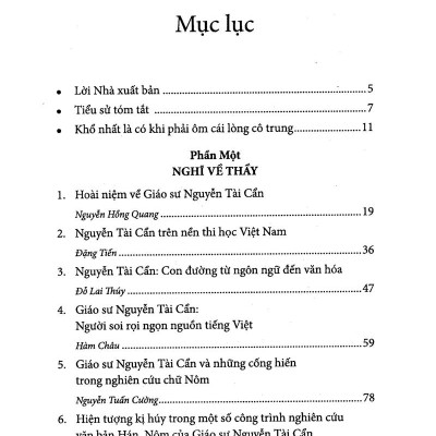 Nguyễn Tài Cẩn - Học Giả Bất Yếm, Bất Quyện