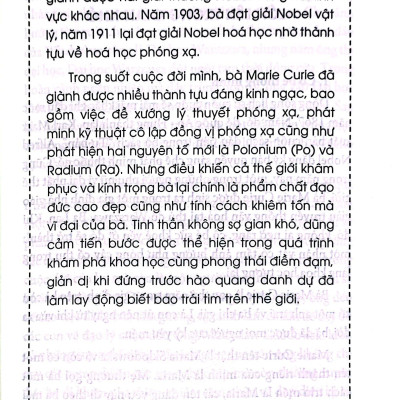 Kể Chuyện Thiên Tài Nổi Tiếng - Marie Curie - Nữ Bác Học Giành Hai Giải Nobel