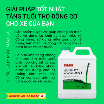 Nước Làm Mát Động Cơ Màu Lá GMB GLC-20-4.0-040 4L 