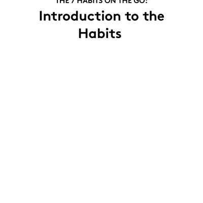 The 7 Habits On The Go: Timeless Wisdom For A Rapidly Changing World
