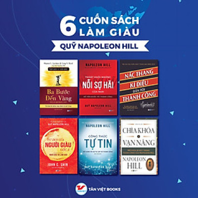 Combo 6 Cuốn Sách Làm Giàu Quỹ Napoleon Hill