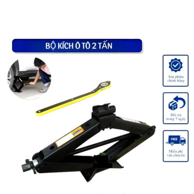 Kích Nâng Gầm 2 Tấn Loại Dày Cho Ô Tô, Xe Con, Xe Máy – Kèm Cờ Lê, Nhỏ Gọn, Tiện Dụng