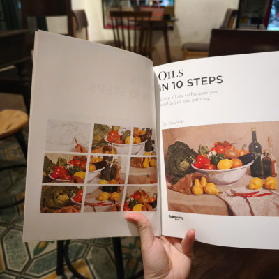 Sách - Oils In 10 Steps by Ian Sidaway - Art Book in English