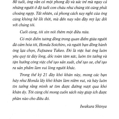 Một Phút Với Honda Soichiro