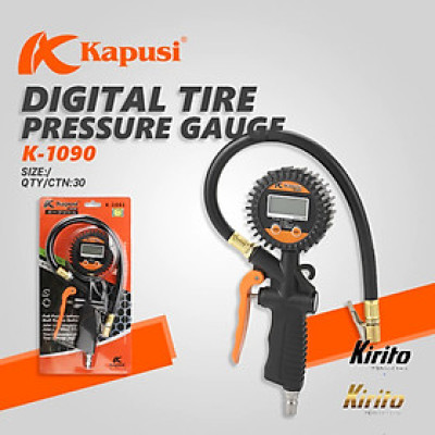 Đầu bơm xe ô tô - xe máy -đồng hồ đo lốp xe Nhật Kapusi