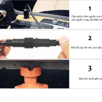 Bộ Kích Nâng Gầm Xe Hơi ROGTZ TY42 Electric Jack Bằng Nguồn Điện Tẩu 12V Hàng Chính Hãng