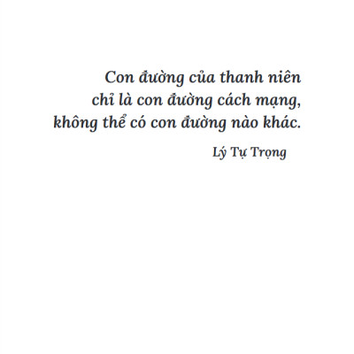 Chân Dung Anh Hùng Lý Tự Trọng - Qua Những Tư Liệu Lịch Sử