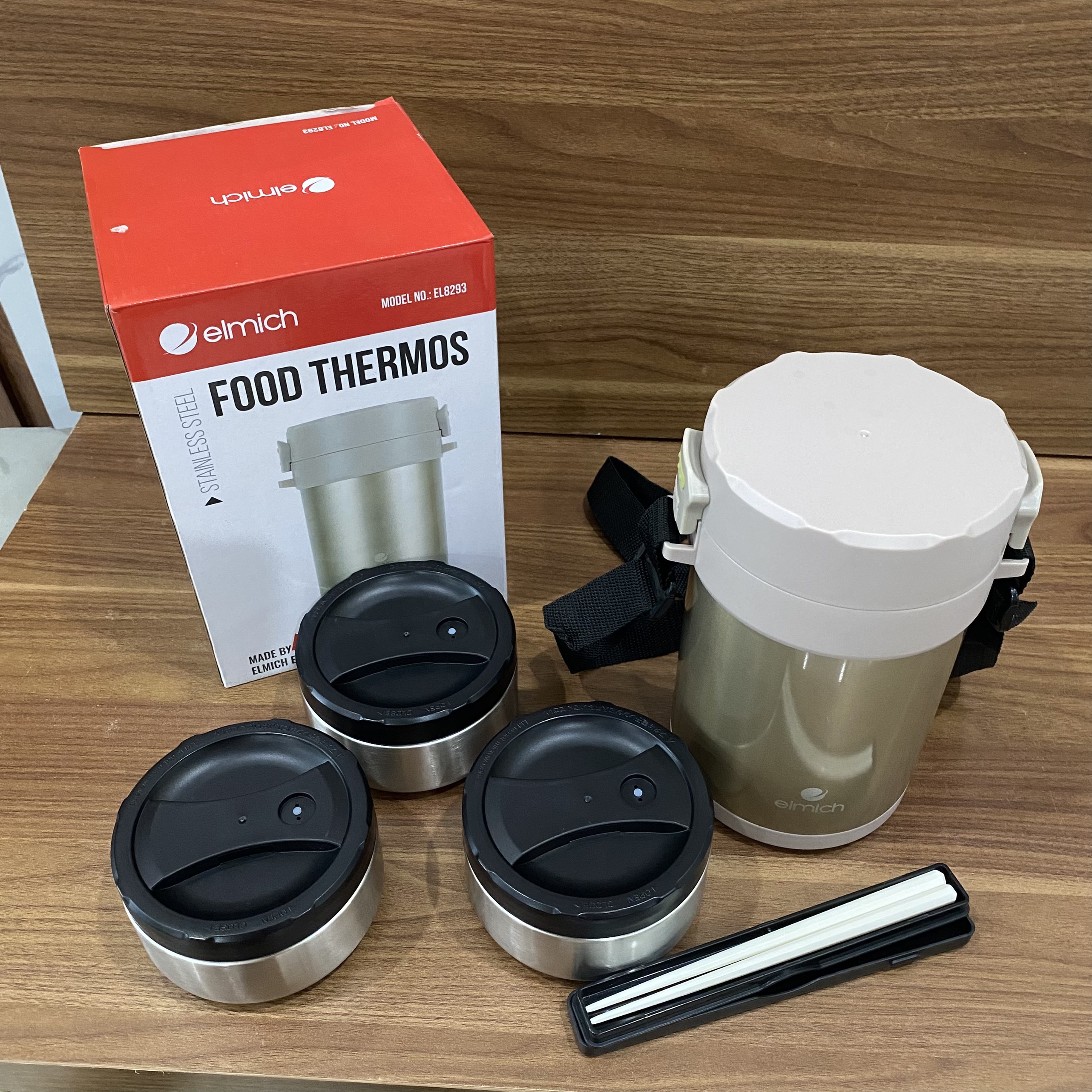 Hộp Cơm Giữ Nhiệt Văn Phòng Inox 304 Emich EL8293 dung tích 1.8 Lít