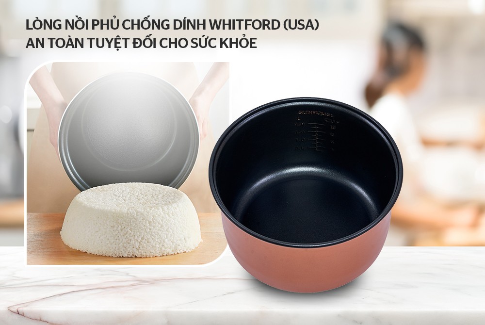 Nồi Cơm Điện Sunhouse SHD8602 (1.8L) New - Hàng Chính Hãng